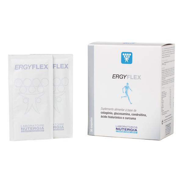Ergyflex glucosamina, condroitina, MSM y colágeno Nutergia, 30 sobres