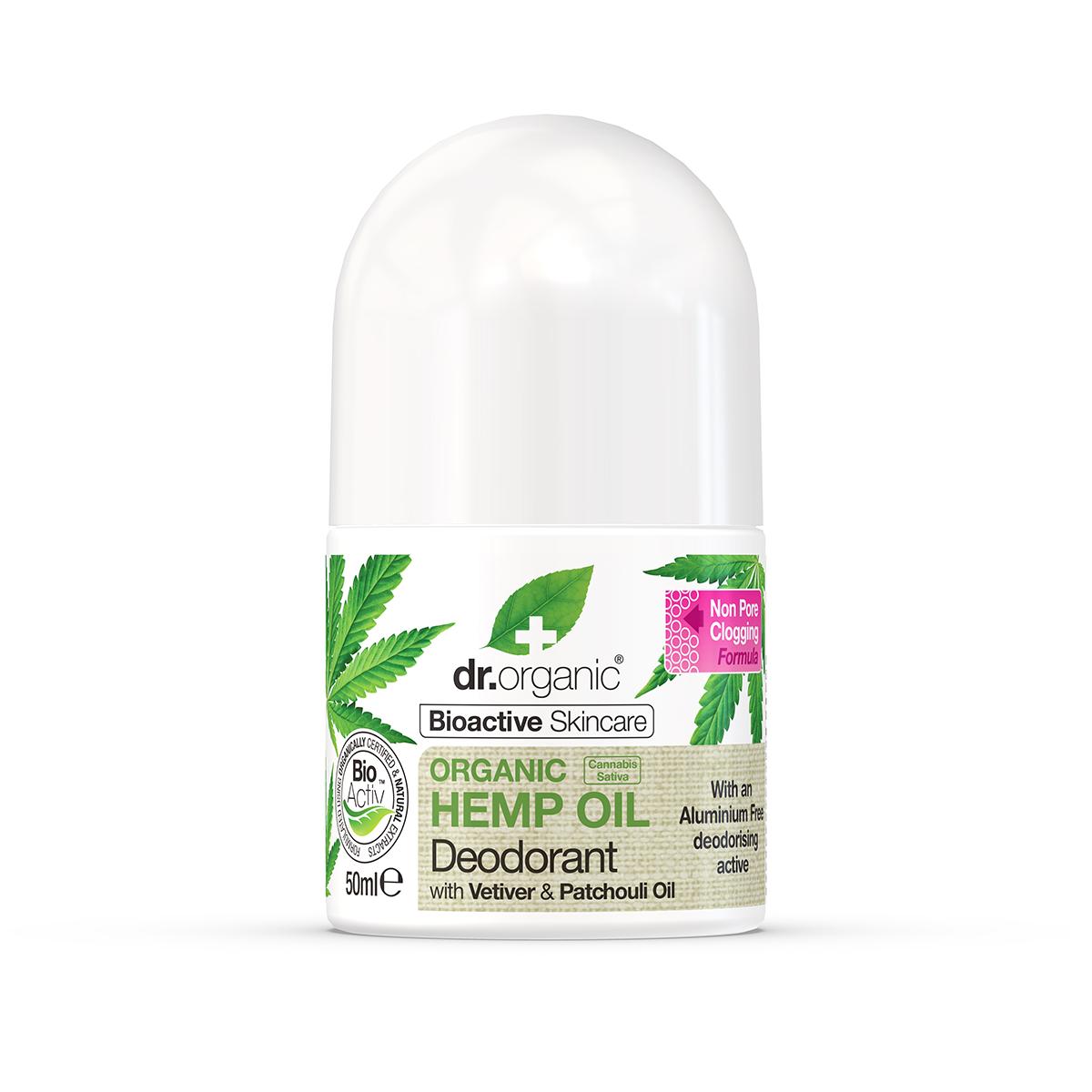 Desodorante aceite de cáñamo Dr. Organic 50 ml