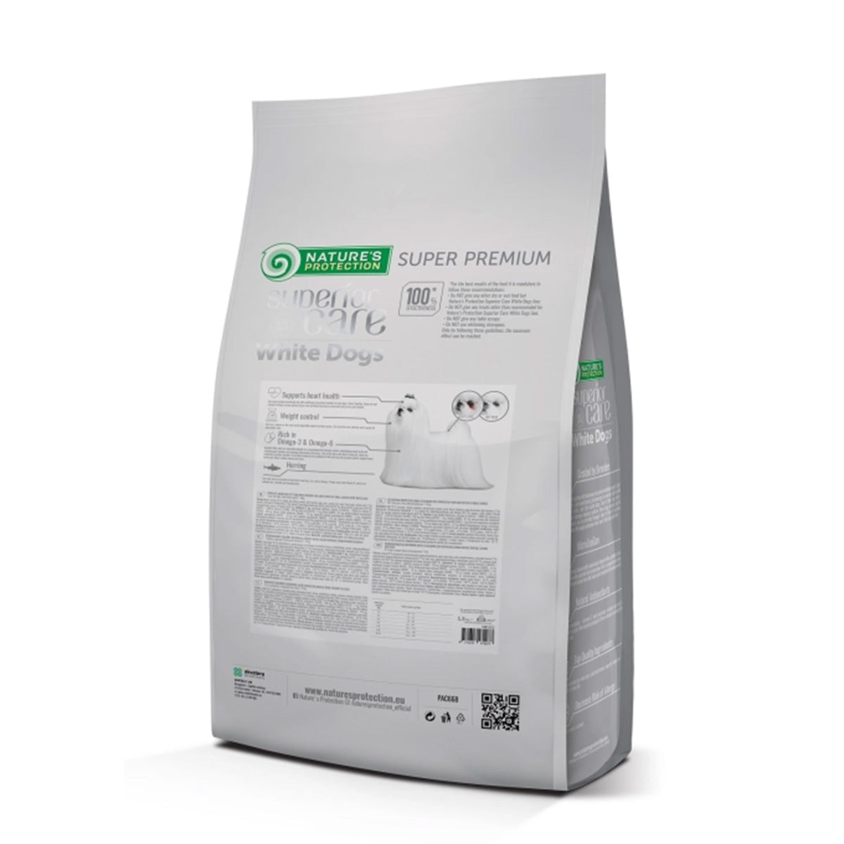 Pienso perros razas pequeñas con arenque White Dog 1,5 kg Nature's Protection