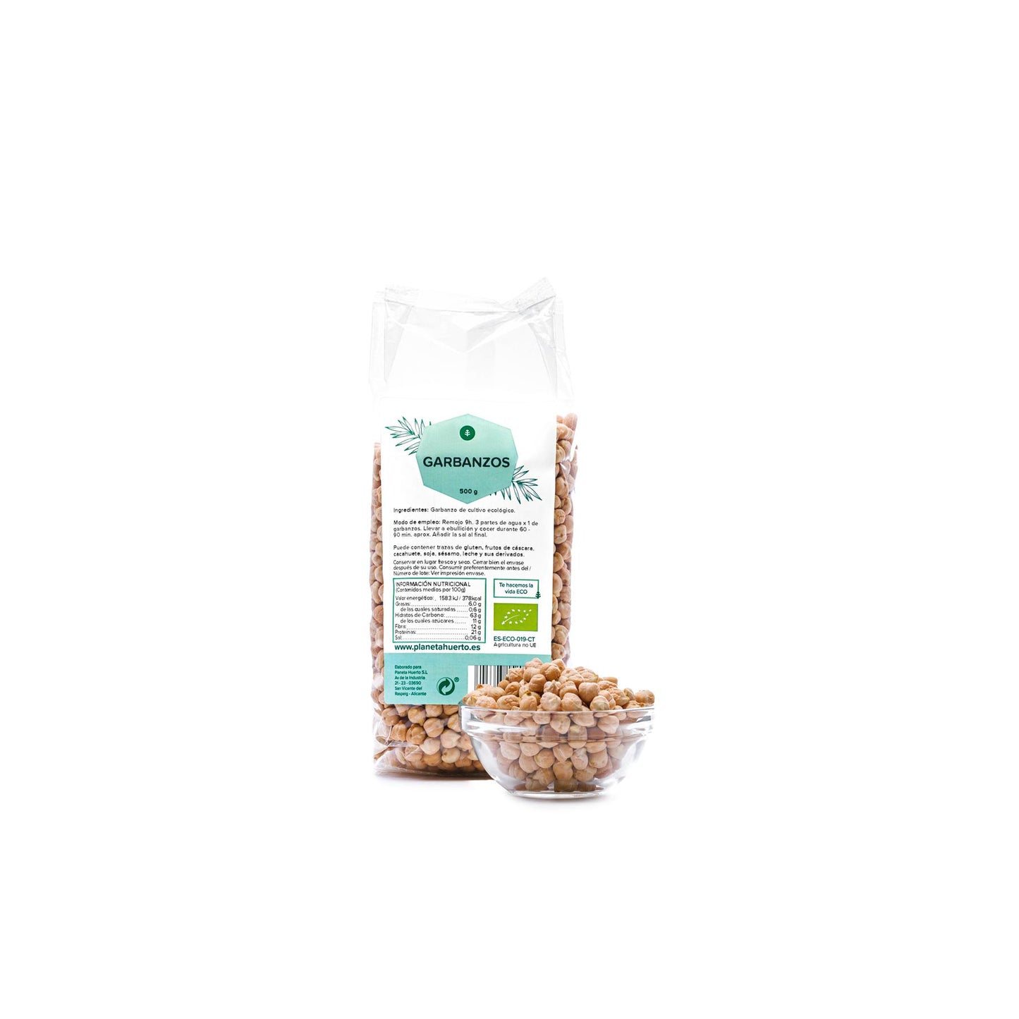 Garbanzos ECO Planeta Huerto 500 g