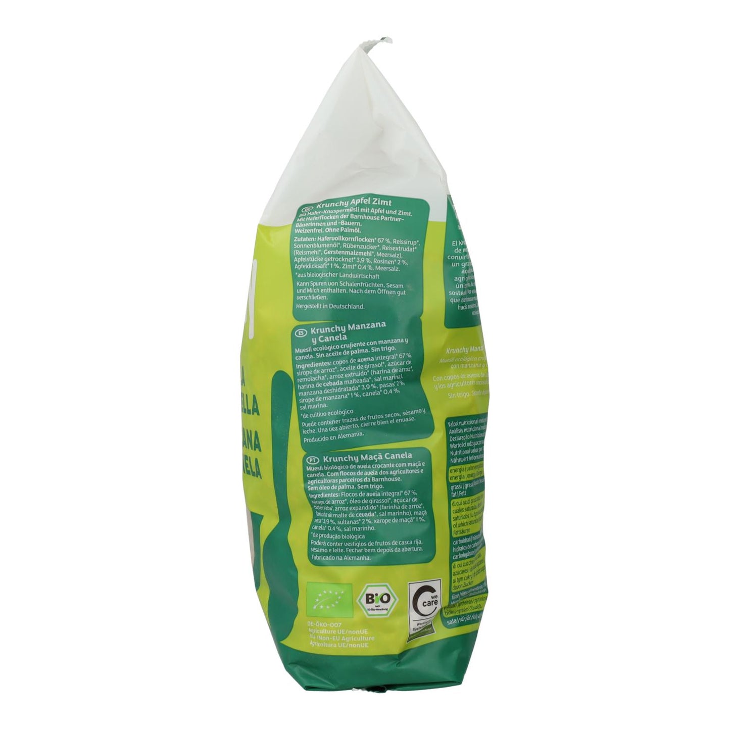 Muesli Krunchy Manzana y Canela BIO Barnhouse 750 gr