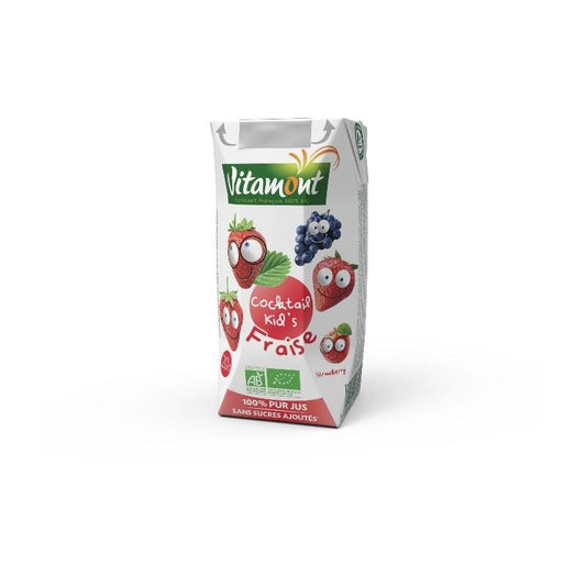 Zumo de Fresa Vitamont, 6 bricks de 200 ml