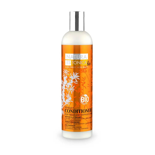 Acondicionador para cabello débil y dañado power-c Natura Estonica 400 ml