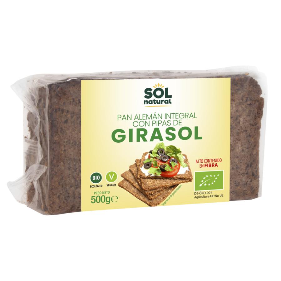 Pan alemán integral con semillas de girasol Sol Natural 500 g