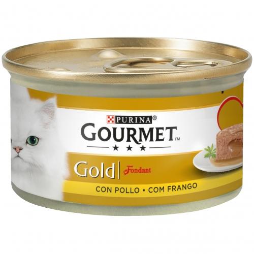 Pack 24 x GOURMET GOLD Fondant Pollo Comida húmeda 85gr