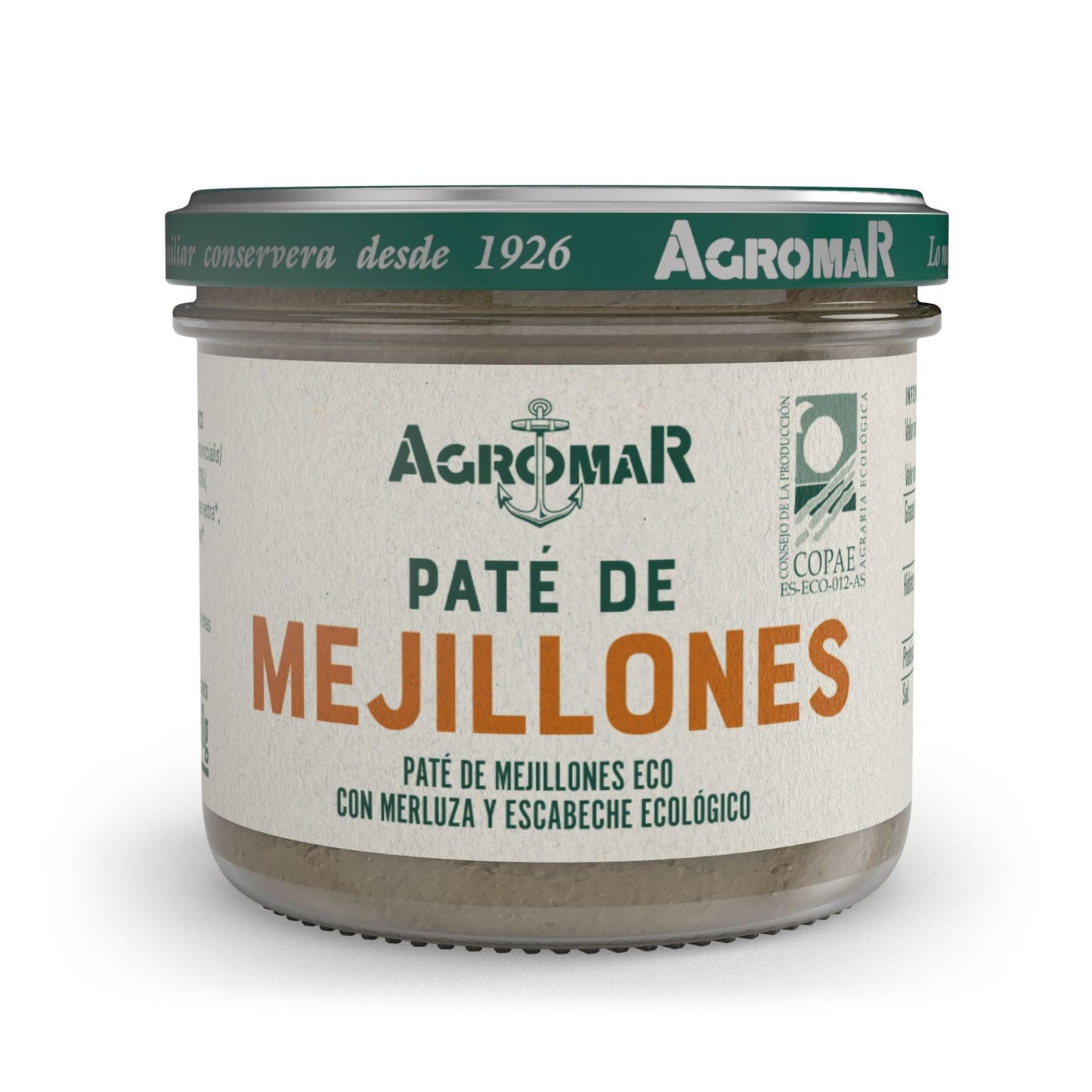 Paté de mejillones en escabeche ecológico Agromar 100 g