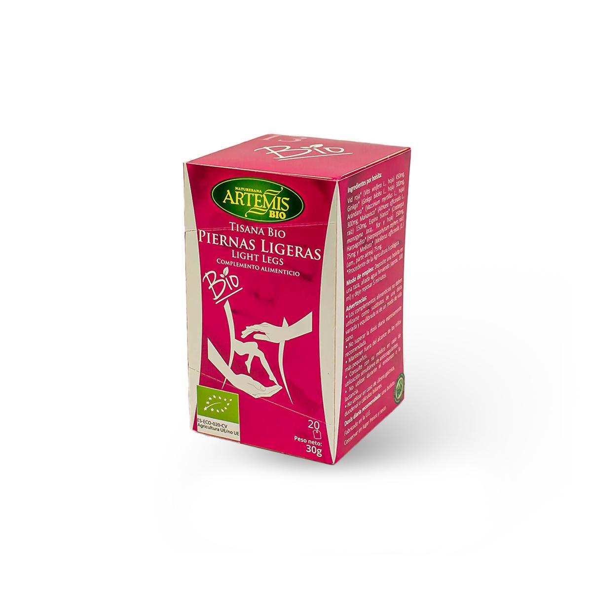 Tisana Bio Piernas Ligeras Artemis Bio 20 bolsitas