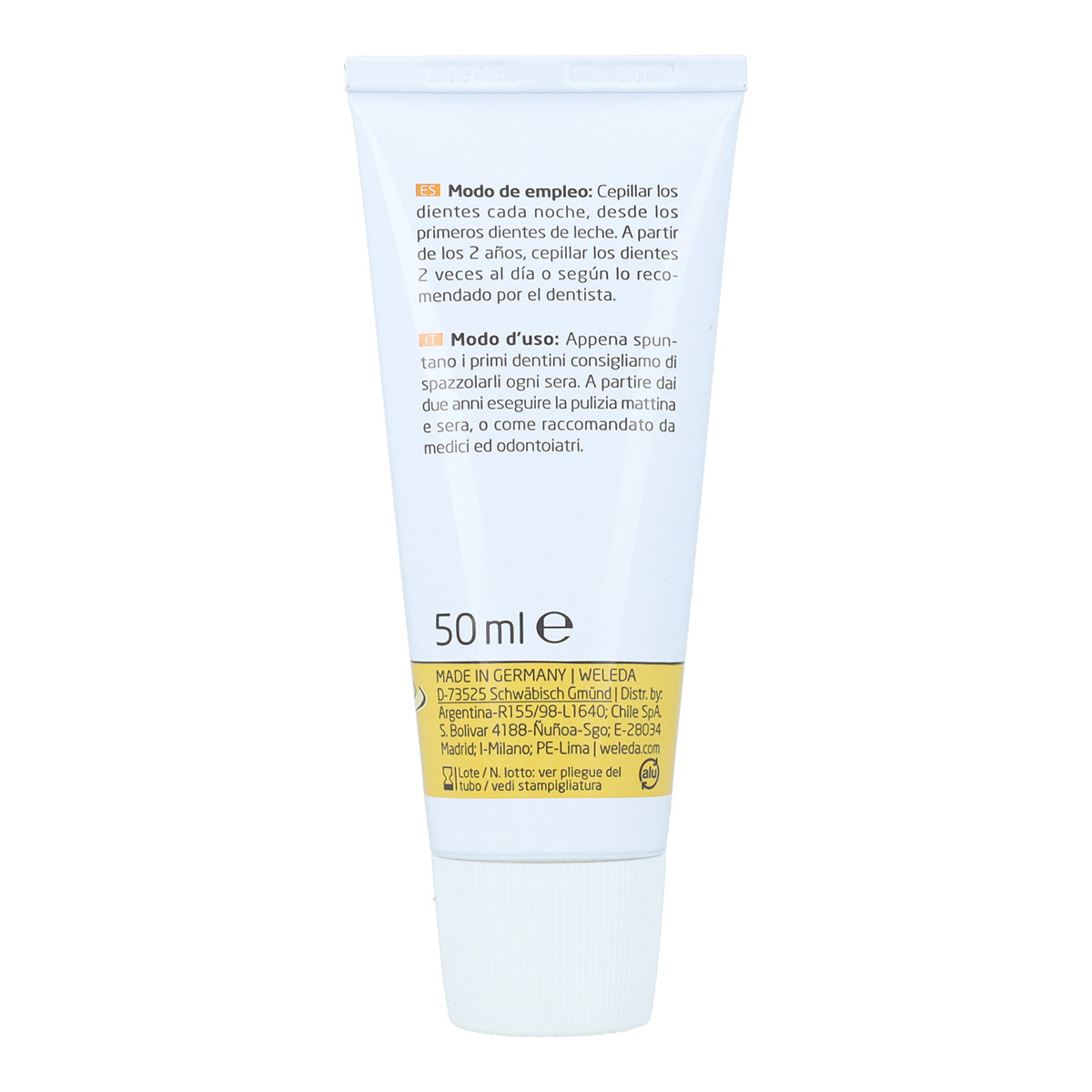 Gel Dentífrico infantil Weleda 50 ml