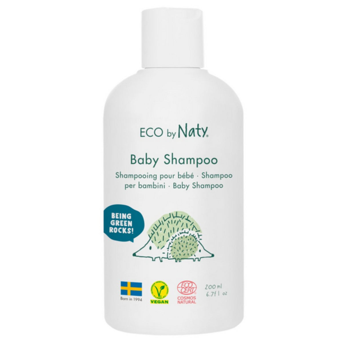 Champú para bebé 0m+ Naty 200 ml