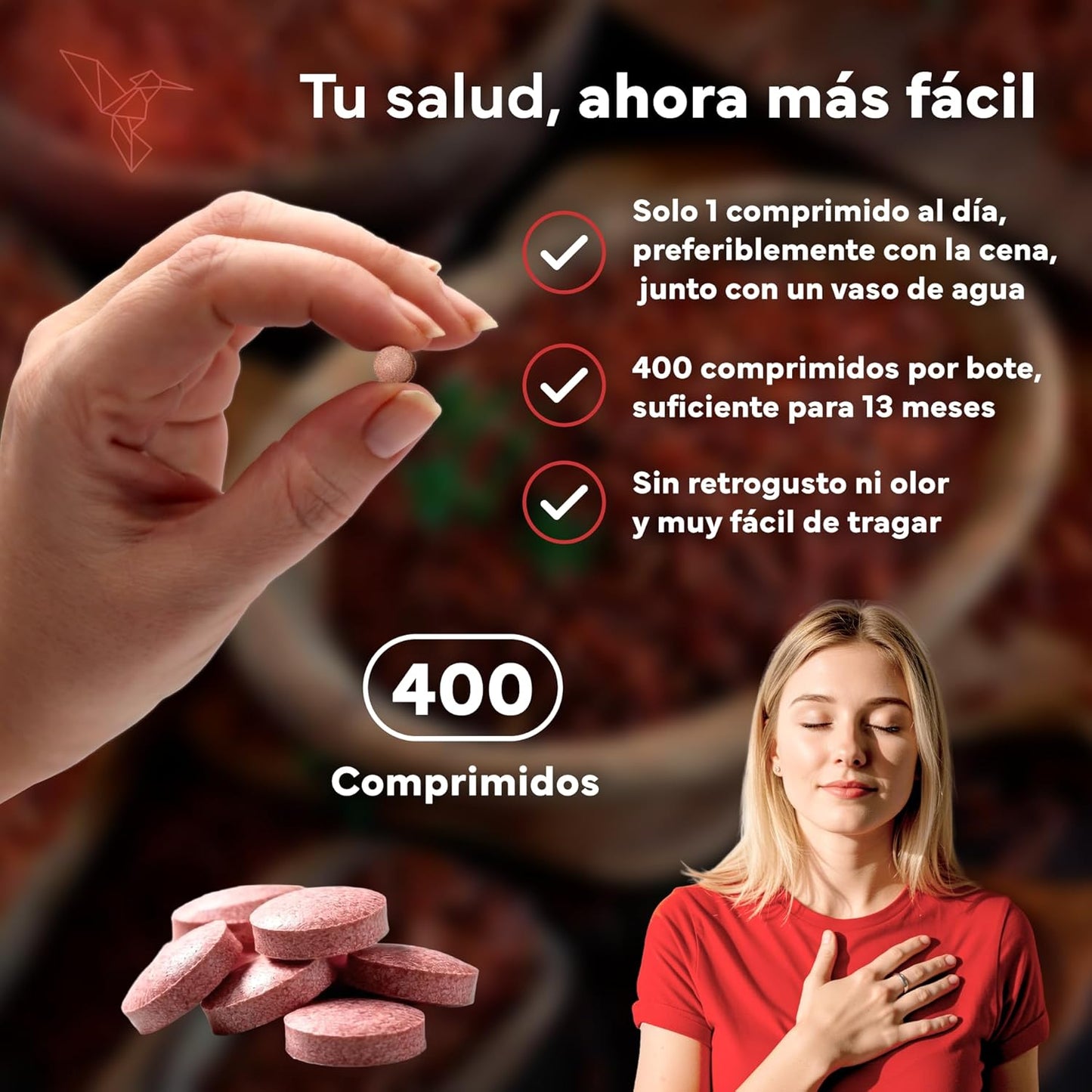 Levadura de Arroz Rojo con Monacolina K y CoQ10 Sevens Nutrition 400 cápsulas