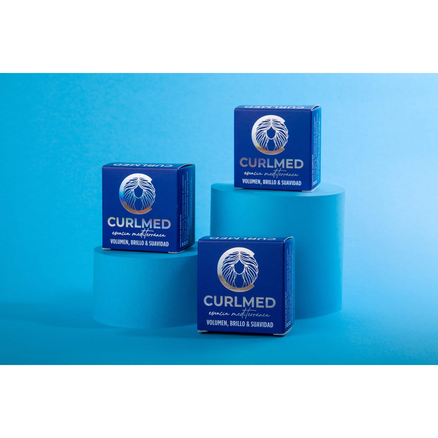 Champú sólido volumen, brillo y suavidad CurlMed 30g