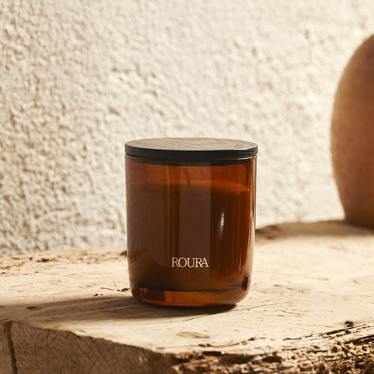 Vela Icons Royal Amber Roura Sándalo, Amber, Oud & Vetiver