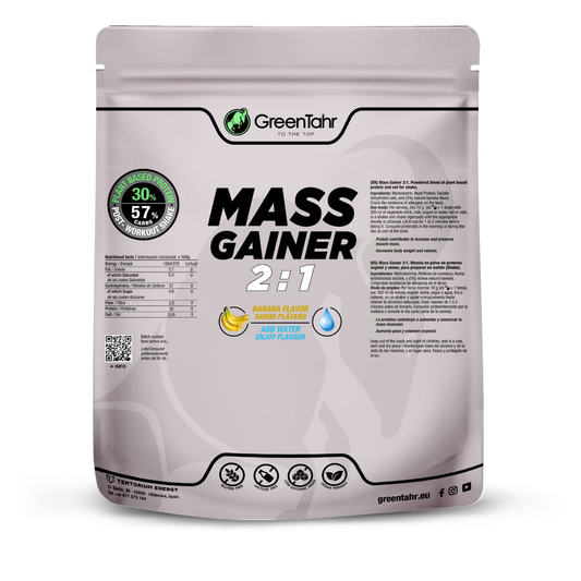MASS GAINER  2:1 sabor vainilla Green Tahr 1,2k