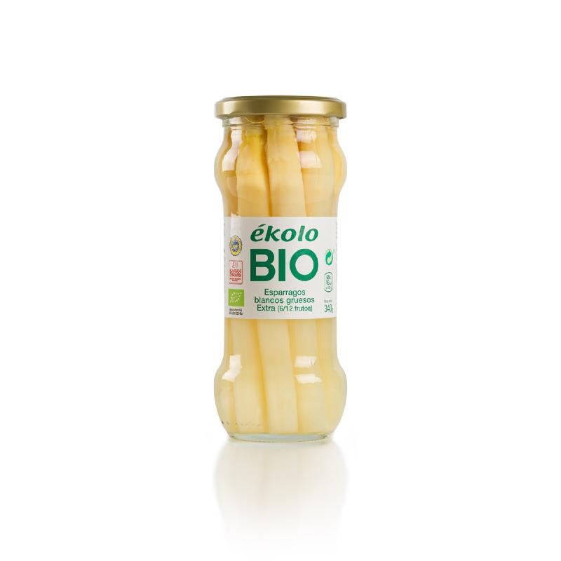Espárragos Ecológicos Blancos 6/12 Frutos Gruesos 340 g