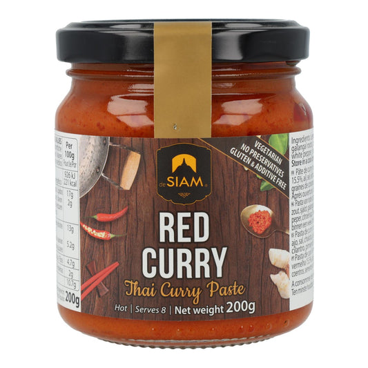 Pasta de Curry Rojo Picante frasco cristal Desiam 200 g
