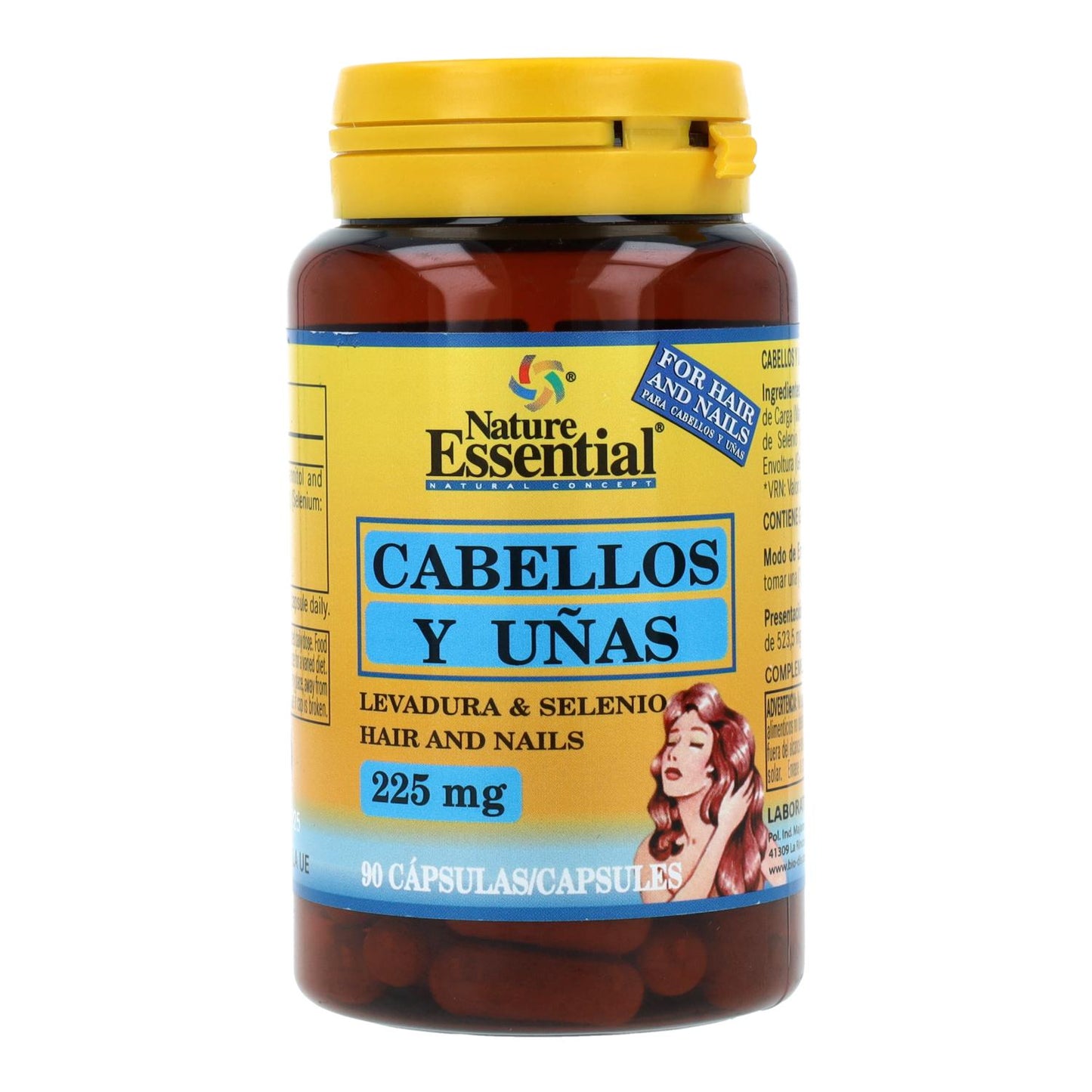 Cabellos Y Uñas 225 mg Nature Essential, 90 cápsulas