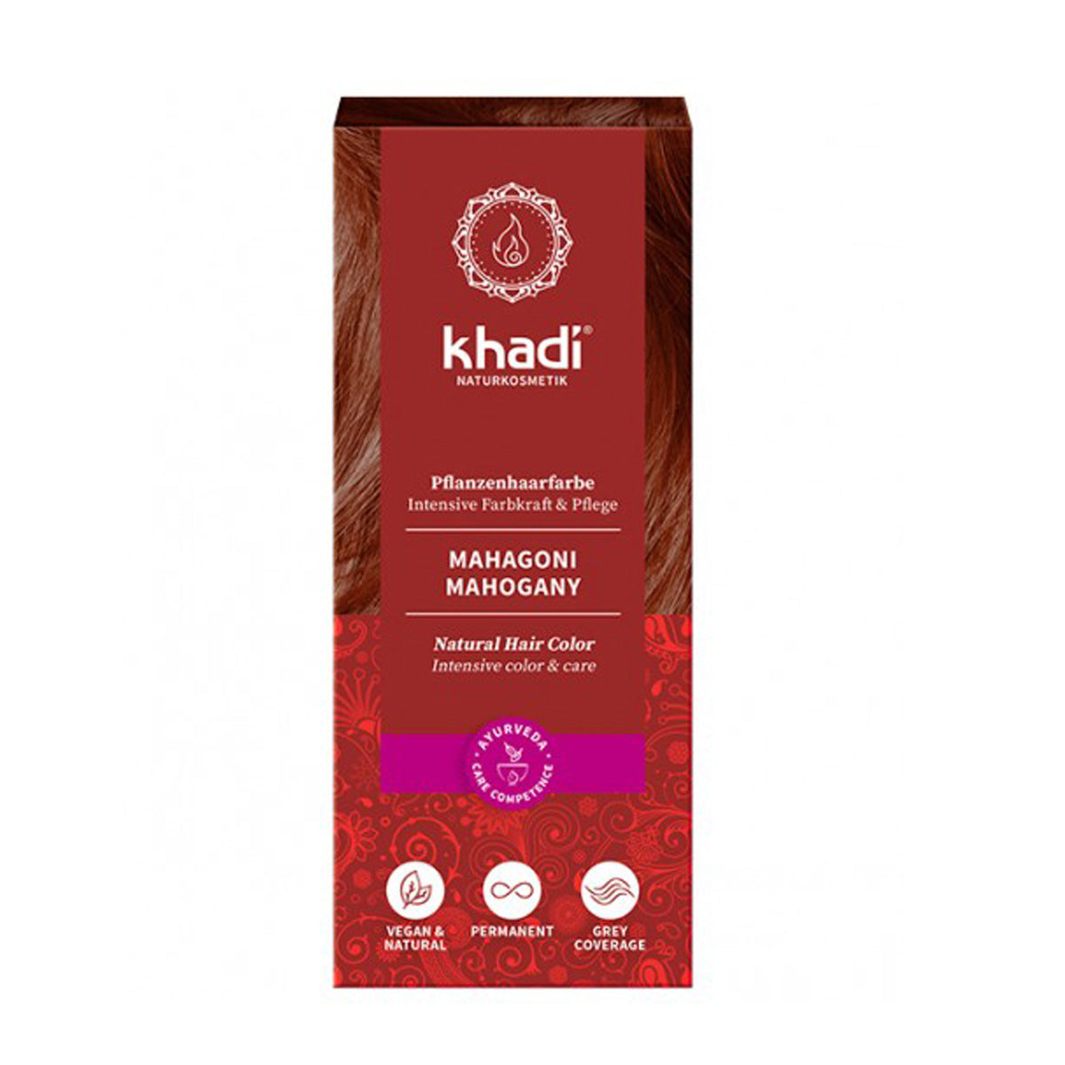 Herbal Color Mahogany-Caoba, KHADI, 100 gr.
