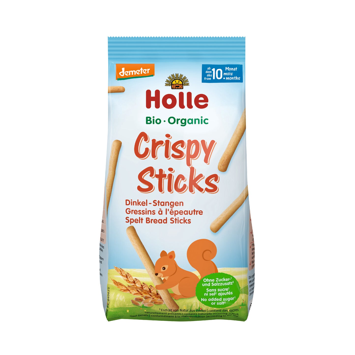 Snack Palitos crujientes de Espelta Demeter para Bebés a partir 10 meses Holle 80gr