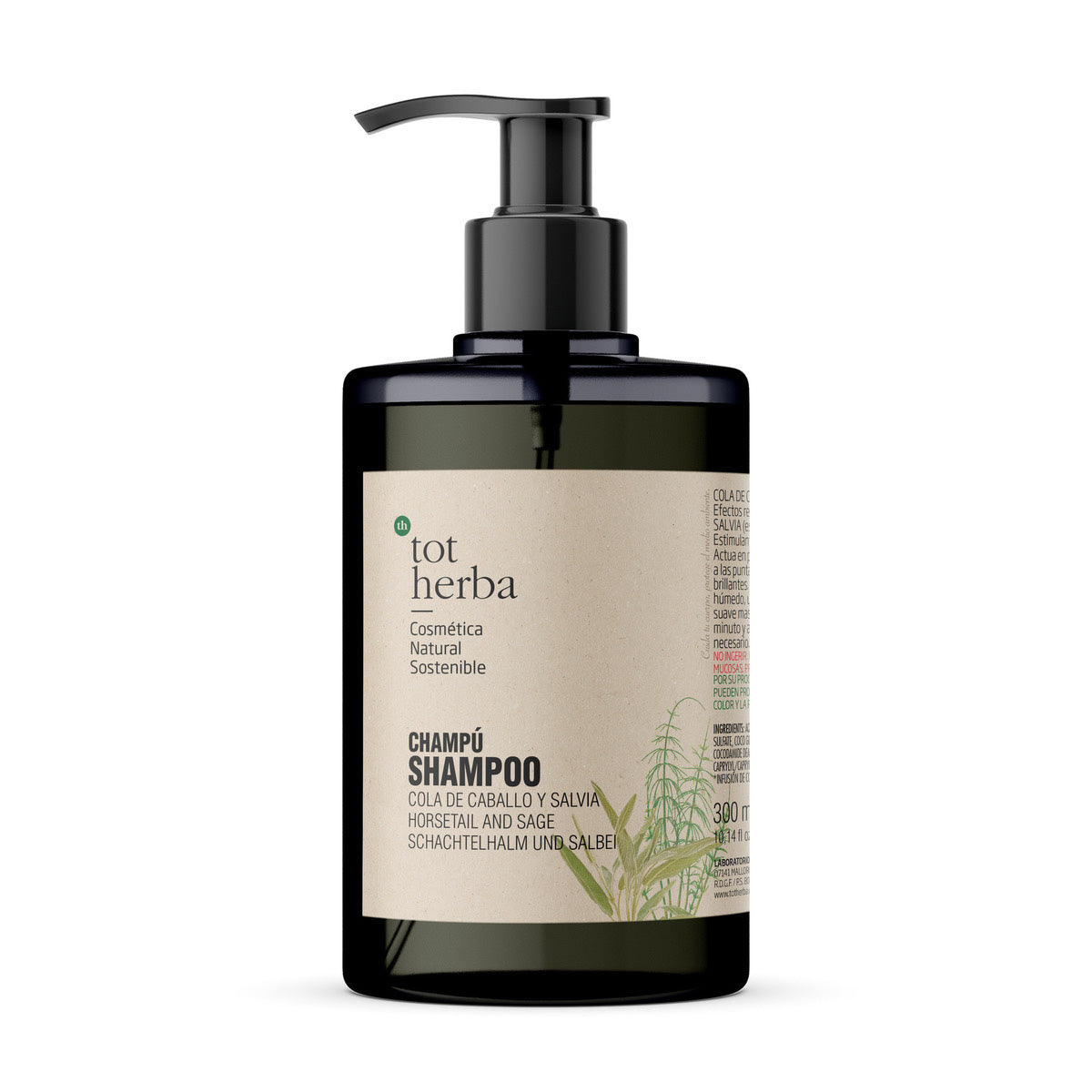Champú Cola de Caballo y Salvia, Toto Herba, 300 ml