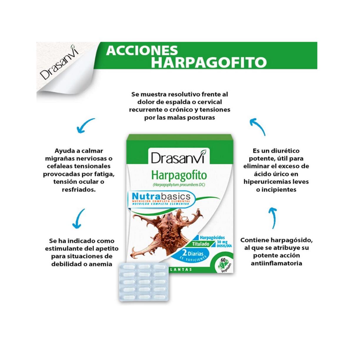 Harpagófito Nutrabasicos Drasanvi 60 cápsulas