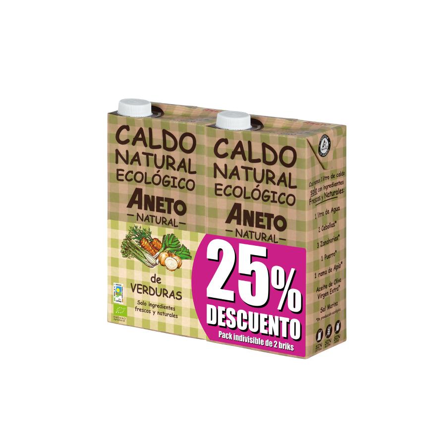 Caldo Natural de Verduras Eco Aneto BIPACK  2º ud al 50% de Dto.