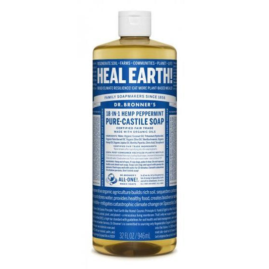 Jabón líquido Menta Dr. Bronners  945 ml