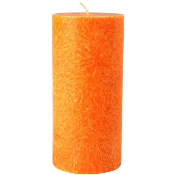 Vela Pilar Naranja La Rueda Natural