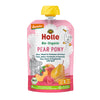 Pouch Pear Pony Pera, Melocotón y Frambuesas con Espelta Demeter a partir 8 meses Holle 100gr
