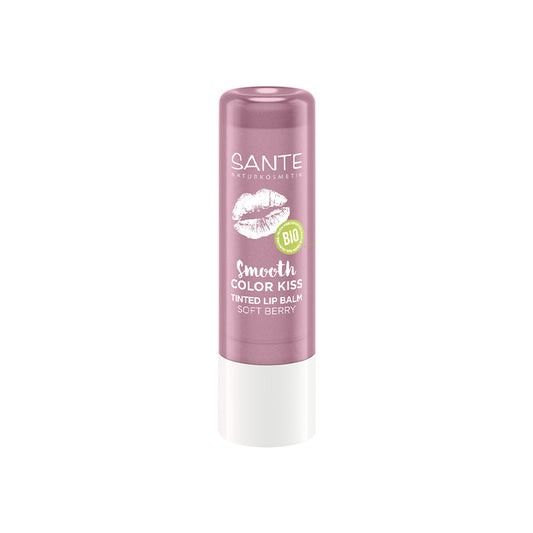 Bálsamo labial color kiss 02 Soft Berry, Sante