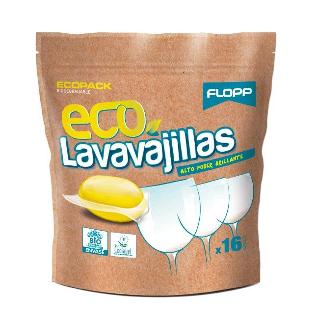 Lavavajillas en gel ECO Flopp 16caps