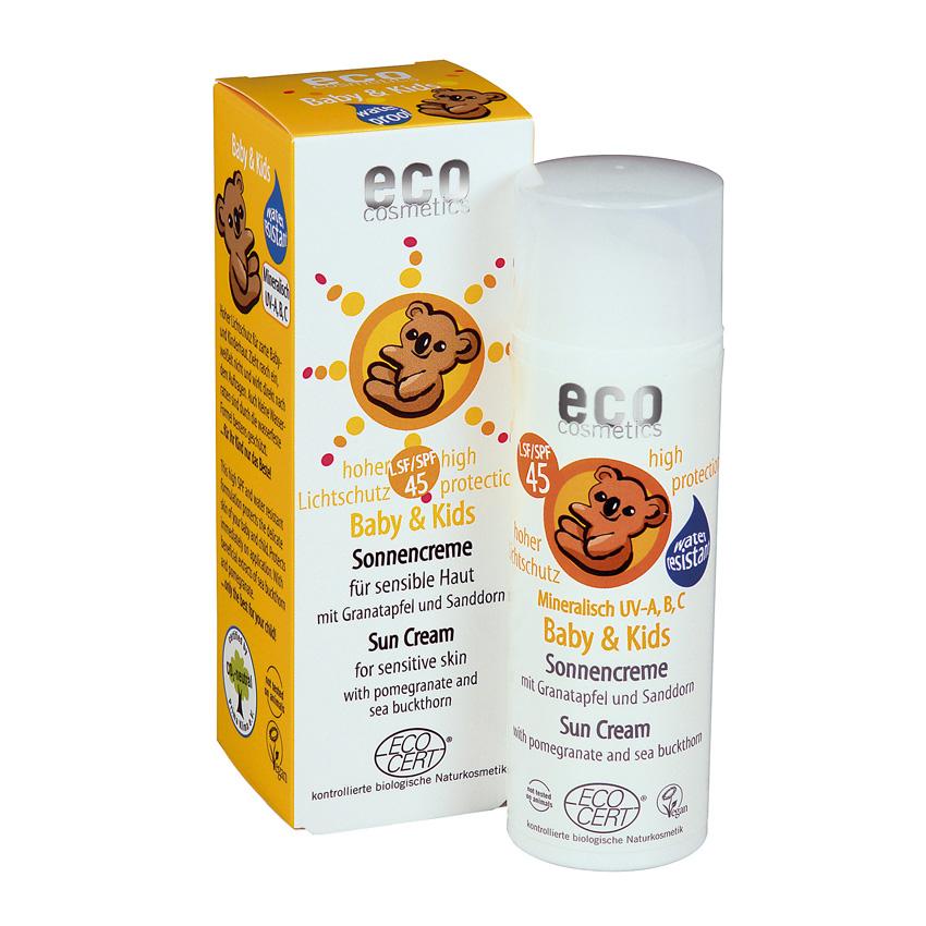 Protector solar F45 Bebé y niños EcoCosmetics 50 ml