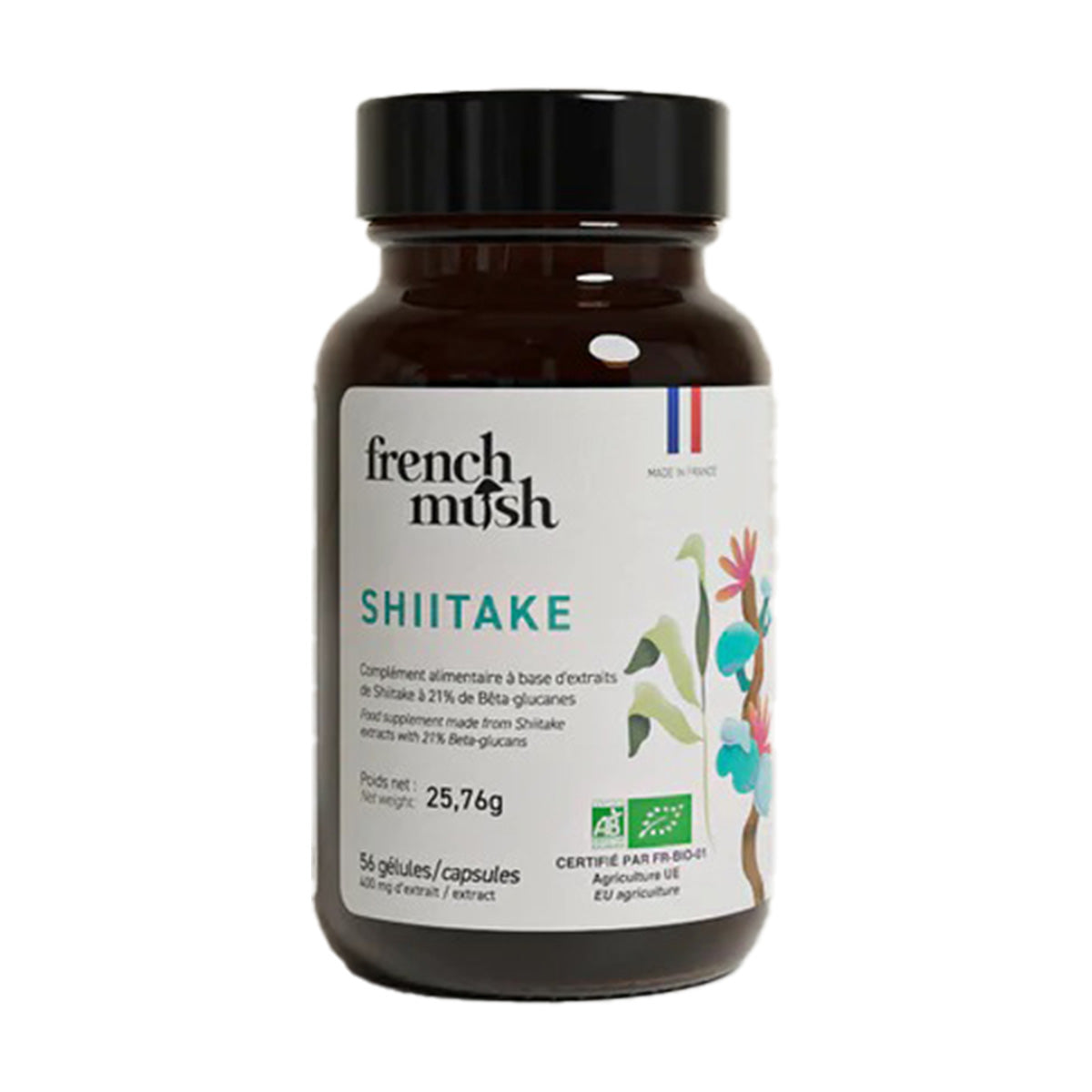 Cápsulas de Extractos de Shitake BIO French Mush 56 uds