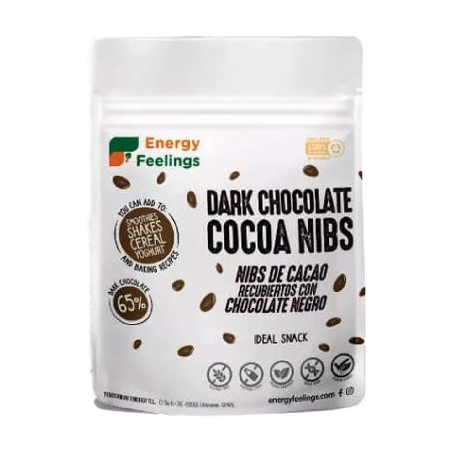 NIBS BAÑADOS EN CHOCOLATE: (1 kg) XXL Pack