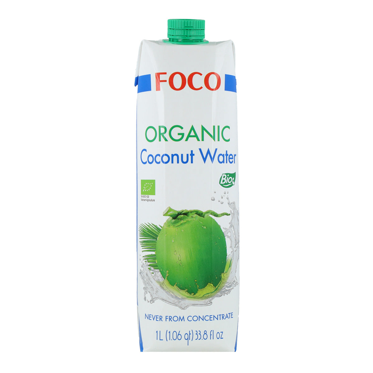 Pack 6x Agua de coco pura 100% Natural Foco 1L