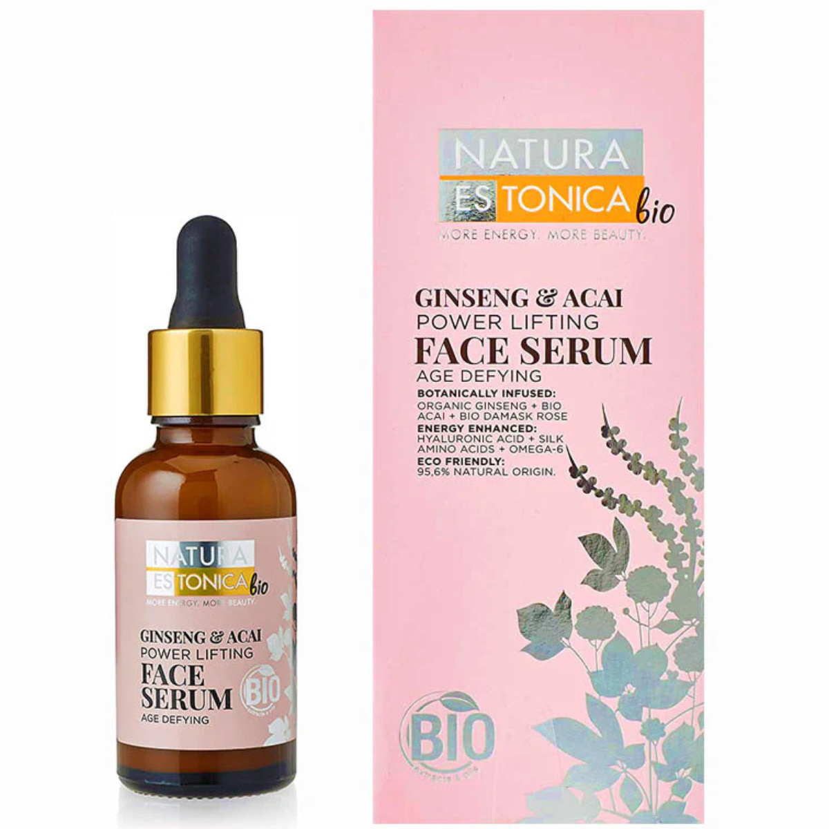 Sérum facial de ginseng y azaí Natura Estonica 30 ml