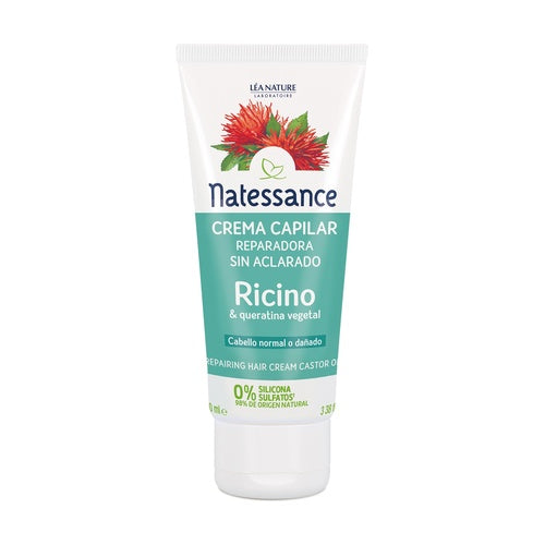 Crema capilar reparadora de ricino Natessance 100 ml