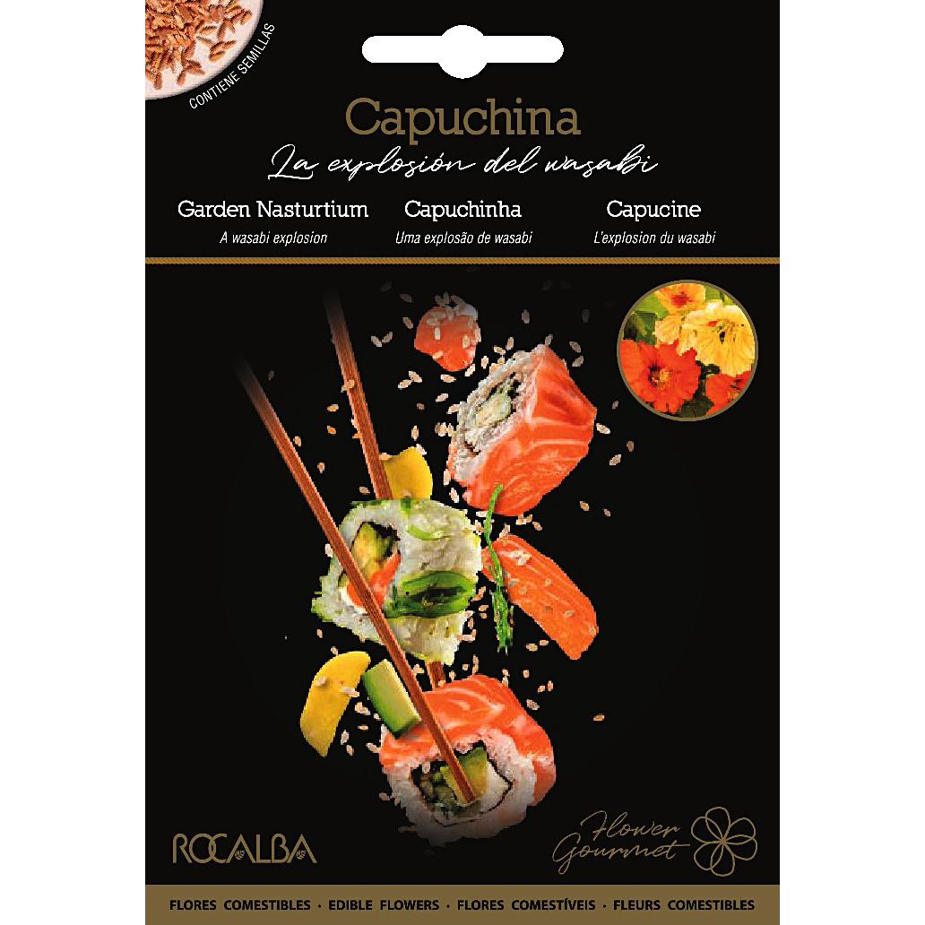 Semillas de flores comestibles de Capuchina Rocalba