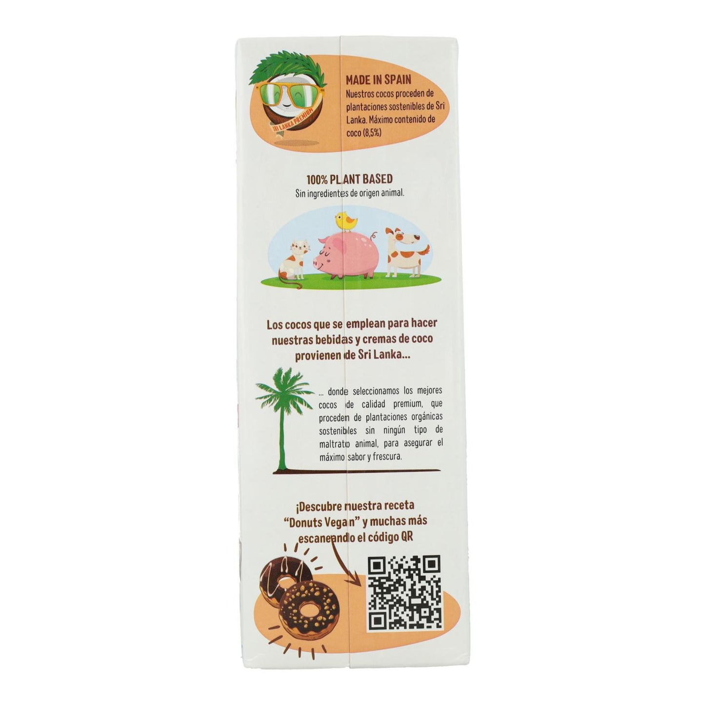 Bebida de Coco Calcio sin azúcar Ecomil 1L