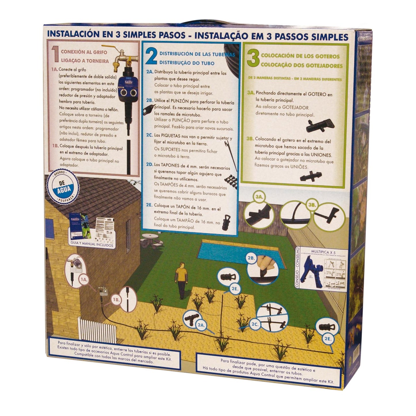 Kit de riego con programador Aqua Control