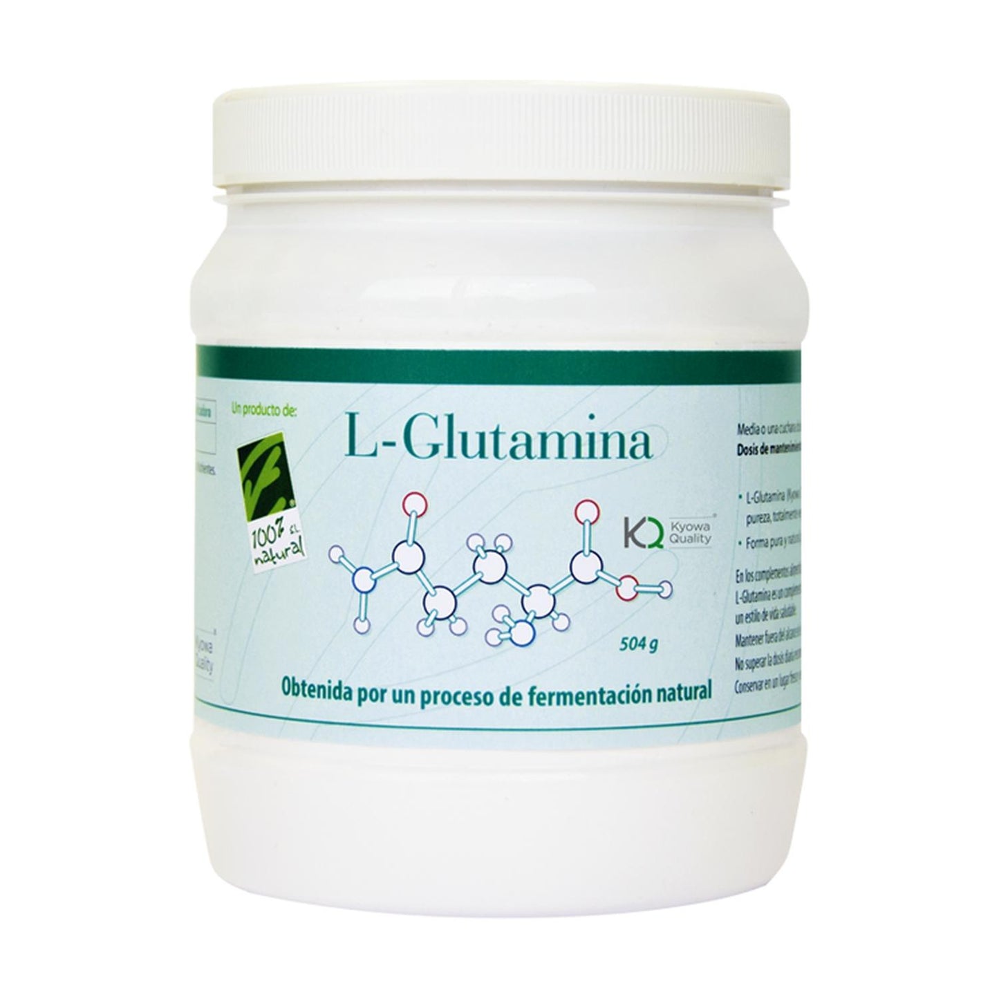 L-Glutamina 100% Natural 504g