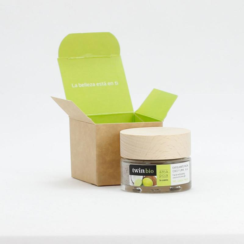 Exfoliante facial coco y lima Amapola Biocosmetics 30 ml