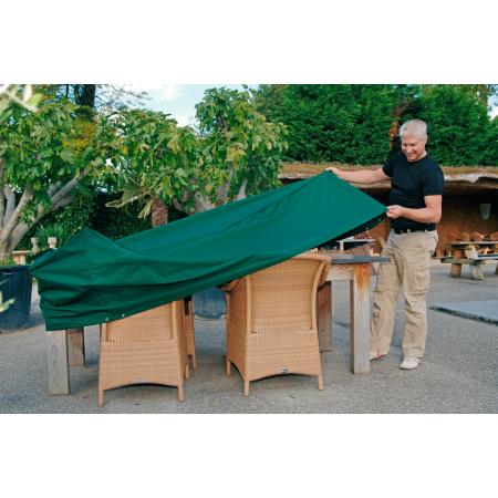 Funda rectangular cubre mesas y sillas de poliéster