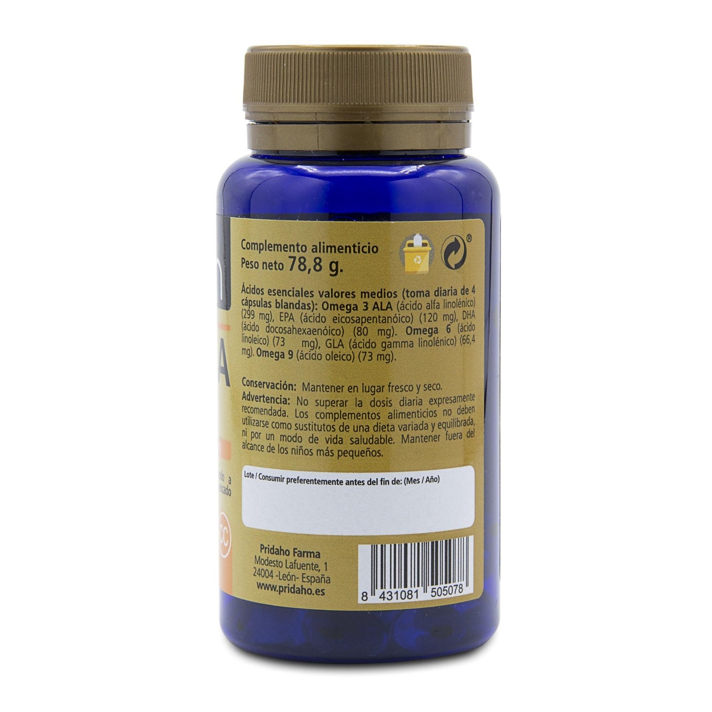 Omega 3,6,9 SANON 110 cápsulas blandas de 716 mg
