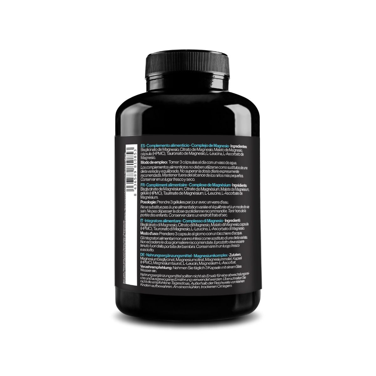 Complejo de Magnesio, 5 en 1, 180 Cápsulas Veganas Zenement