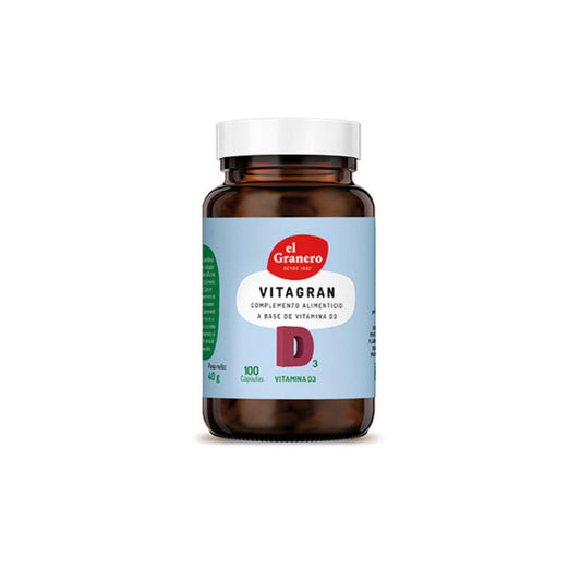 Vitagran D3 ( Vitamina D ) EL Granero, 100MCG 4000UI 100 cápsulas