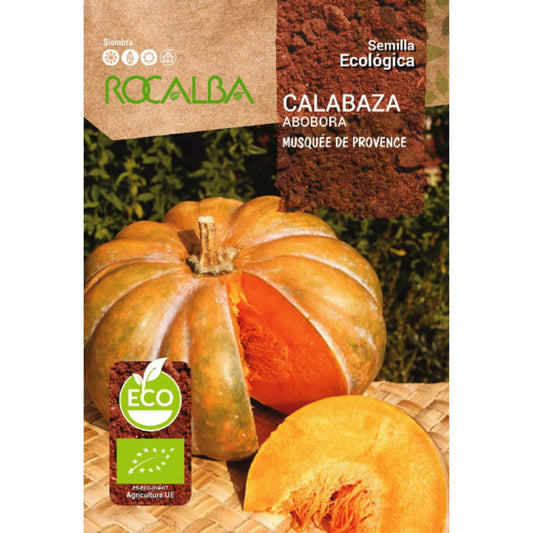 Semillas de calabaza musquee de provence ecológicas Rocalba
