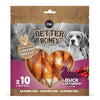 Rolls grandes envueltos en pato para perros Zoë Better Bones 12,5cm, 10 pcs