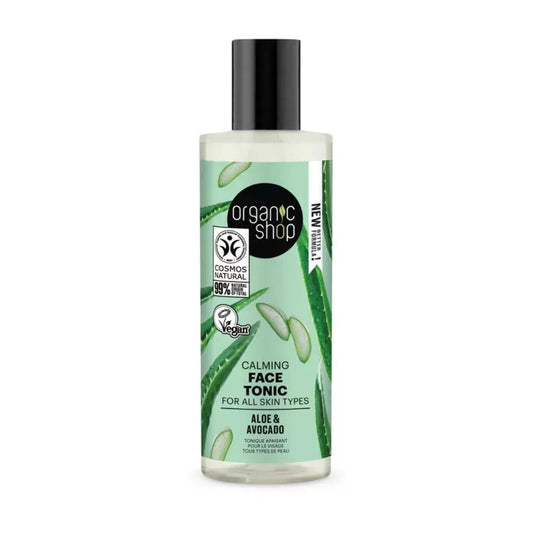 Tónico facial calmante aguacate y aloe, Organic Shop 150 ml