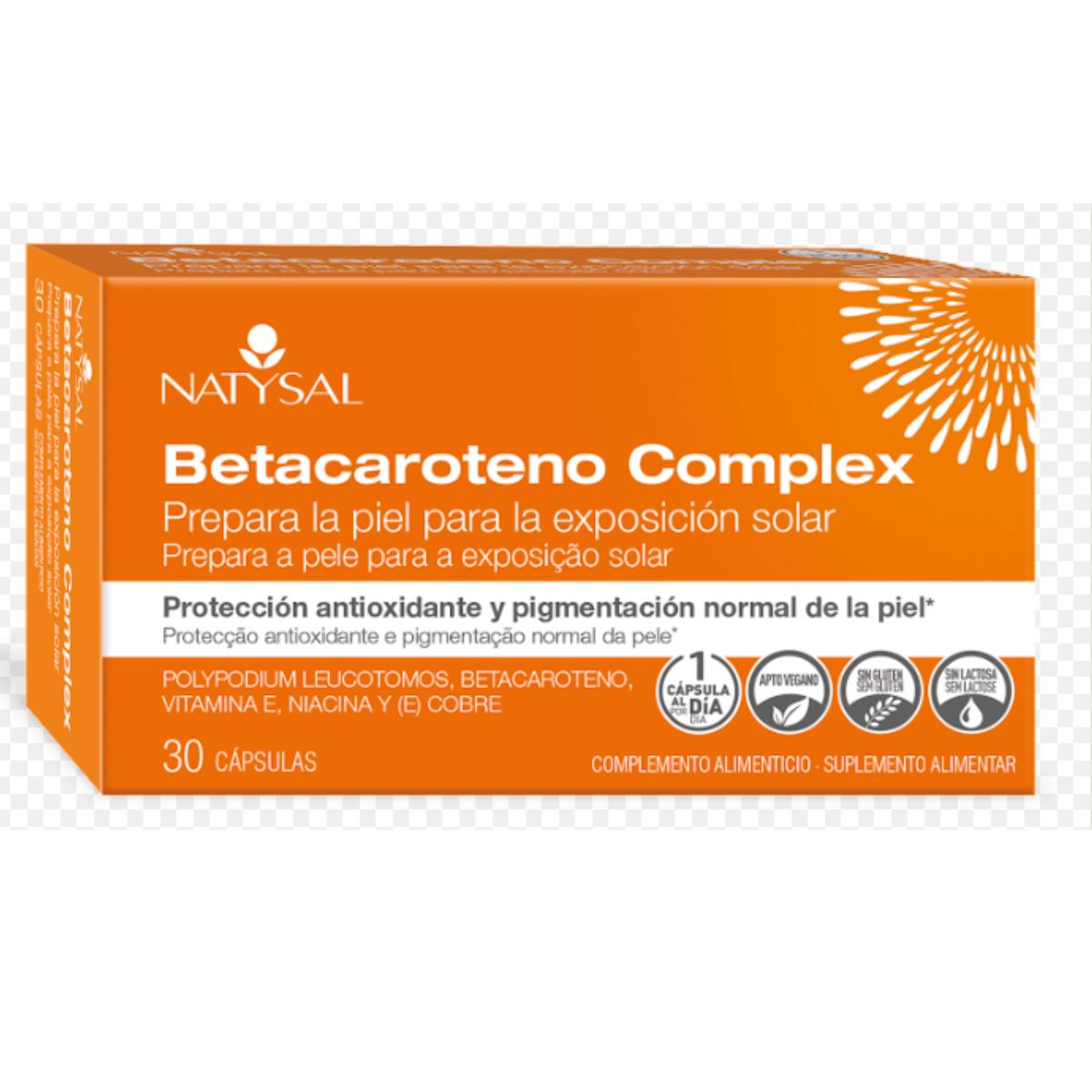 Betacaroteno complex 30 cápsulas