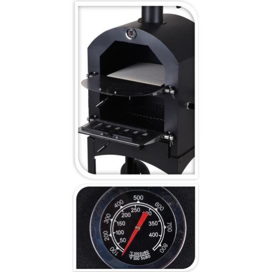Barbacoa horno pizza 68x48x156cm.
